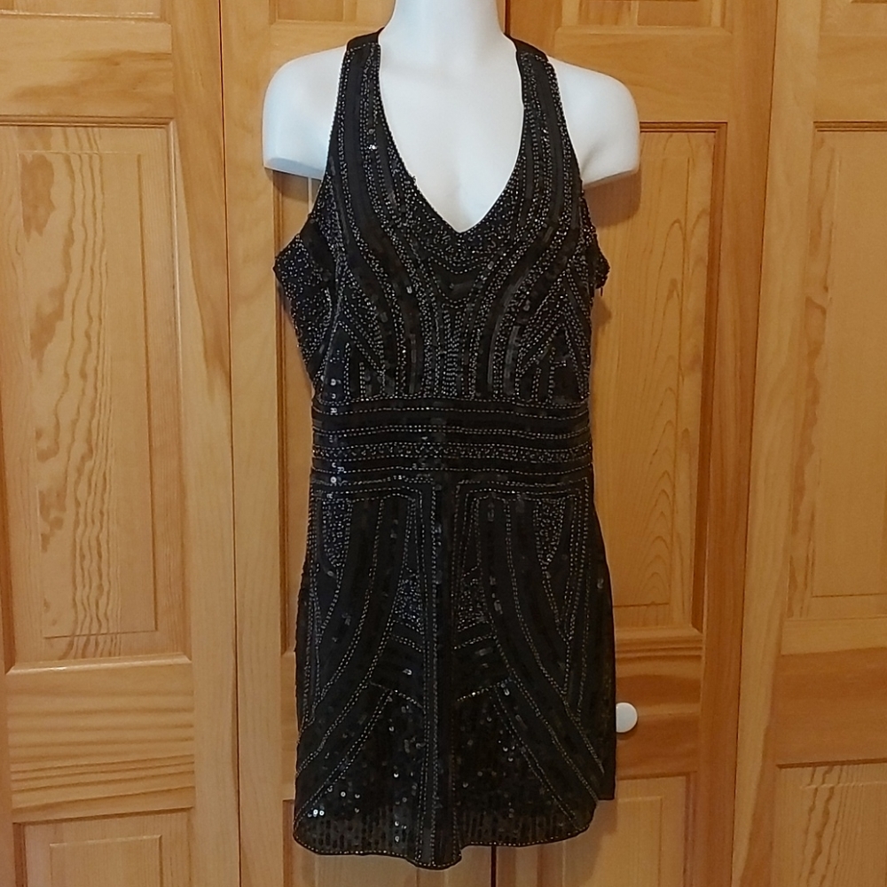 Little black sequence dress 👗